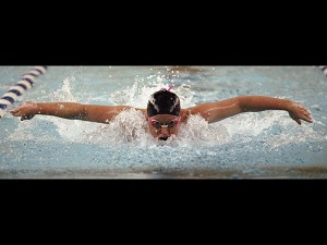 Bettendorf at Pleasant Valley girls swimming
